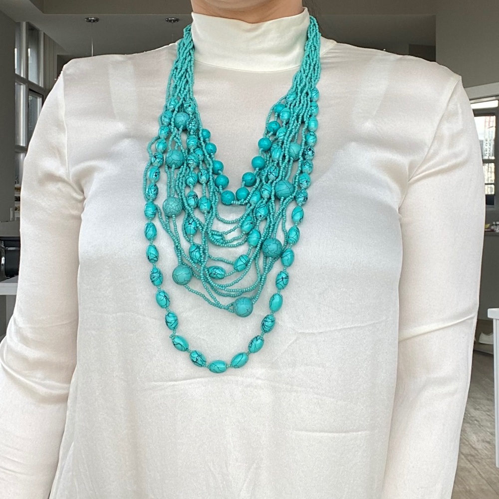 Handmade Italian long necklace